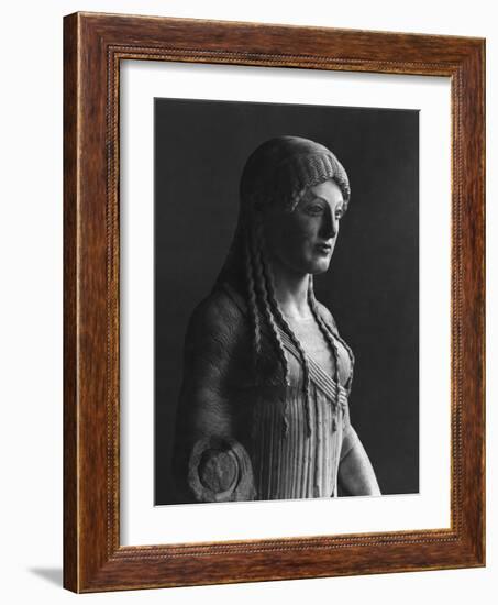 The Euthydikos Kore, from the Acropolis, circa 490 BC-null-Framed Giclee Print