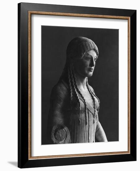 The Euthydikos Kore, from the Acropolis, circa 490 BC-null-Framed Giclee Print