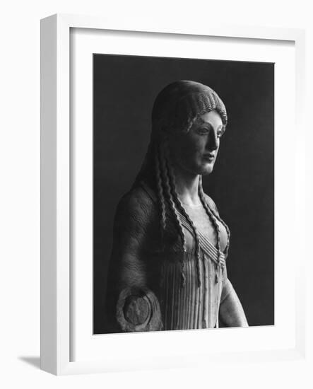 The Euthydikos Kore, from the Acropolis, circa 490 BC-null-Framed Giclee Print