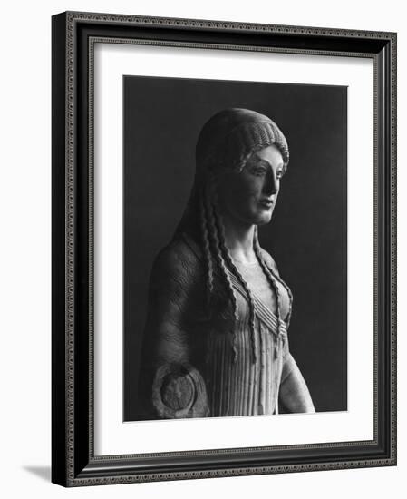 The Euthydikos Kore, from the Acropolis, circa 490 BC-null-Framed Giclee Print