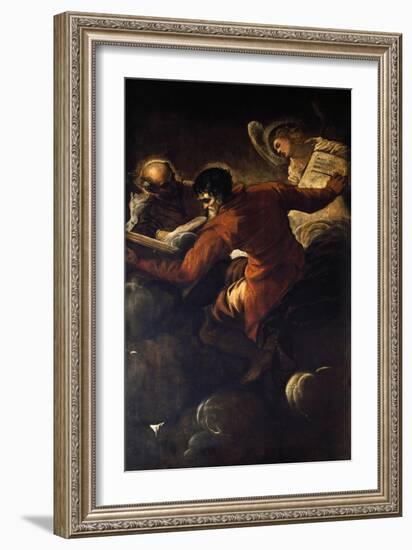 The Evangelists Luke and Matthew, 1557-Jacopo Tintoretto-Framed Giclee Print