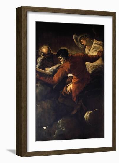 The Evangelists Luke and Matthew, 1557-Jacopo Tintoretto-Framed Giclee Print