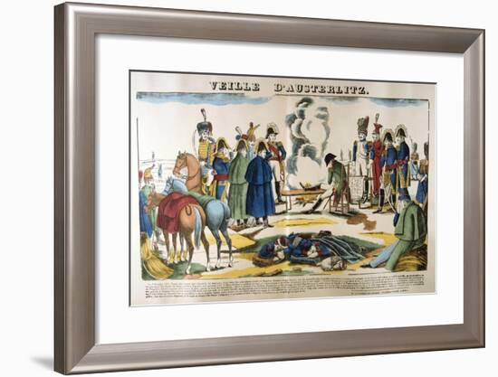 The Eve of Austerlitz, 1 December 1805-null-Framed Giclee Print