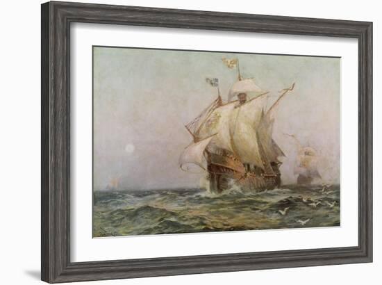 The Eve of Discovery, 1492-Jean Leon Gerome Ferris-Framed Giclee Print