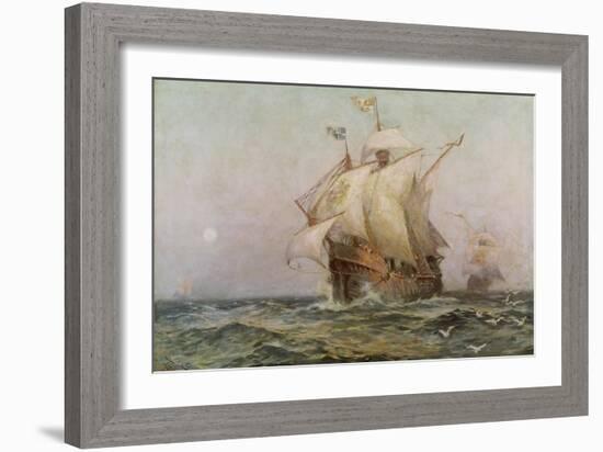The Eve of Discovery, 1492-Jean Leon Gerome Ferris-Framed Giclee Print