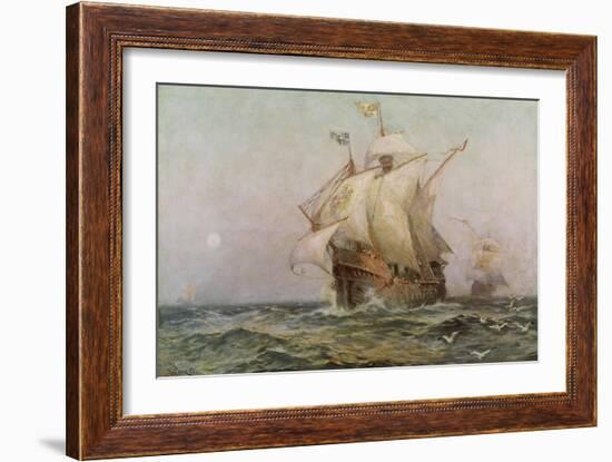 The Eve of Discovery, 1492-Jean Leon Gerome Ferris-Framed Giclee Print