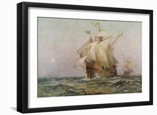 The Eve of Discovery, 1492-Jean Leon Gerome Ferris-Framed Giclee Print