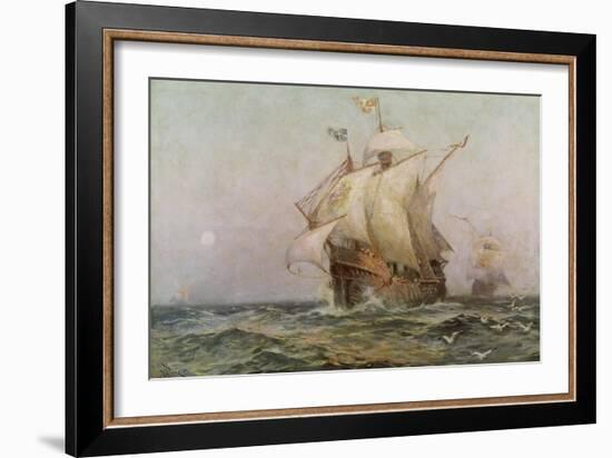 The Eve of Discovery, 1492-Jean Leon Gerome Ferris-Framed Giclee Print