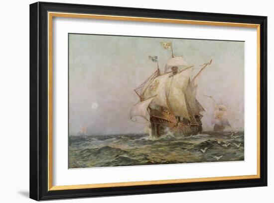 The Eve of Discovery, 1492-Jean Leon Gerome Ferris-Framed Giclee Print