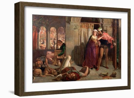 The Eve of St Agnes, 1848-William Holman Hunt-Framed Giclee Print