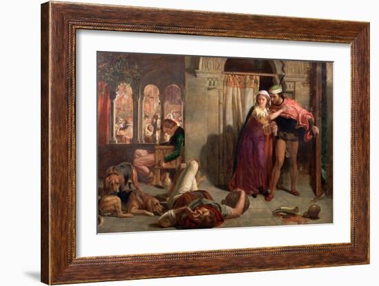 The Eve of St Agnes, 1848-William Holman Hunt-Framed Giclee Print