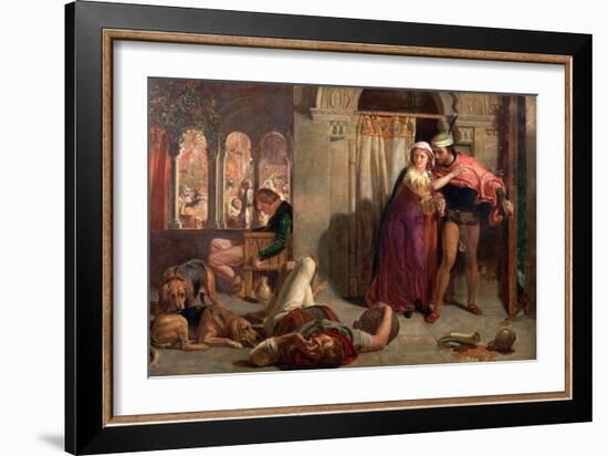 The Eve of St Agnes, 1848-William Holman Hunt-Framed Giclee Print