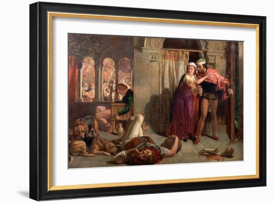 The Eve of St Agnes, 1848-William Holman Hunt-Framed Giclee Print