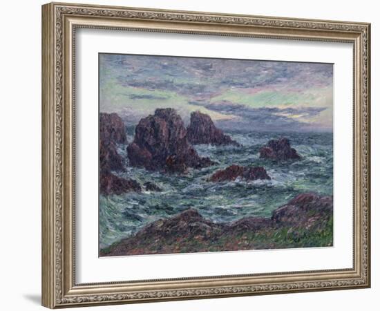 The Evening at Ouessant-Edgar Degas-Framed Giclee Print