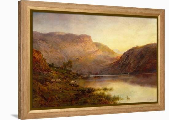 The Evening Glow, Vale OEagle, Loch Lomond-Alfred de Breanski-Framed Premier Image Canvas