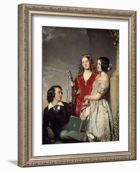 The Evening Hour, Exh. 1847-John Faed-Framed Giclee Print