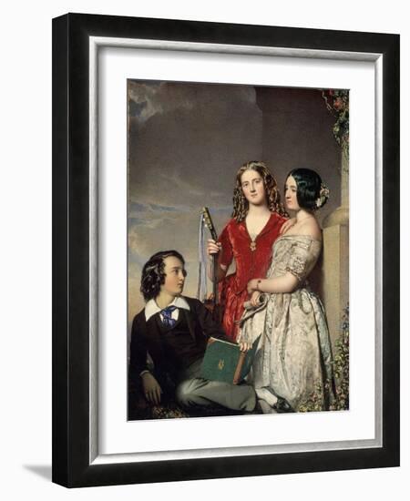 The Evening Hour, Exh. 1847-John Faed-Framed Giclee Print