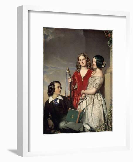 The Evening Hour, Exh. 1847-John Faed-Framed Giclee Print