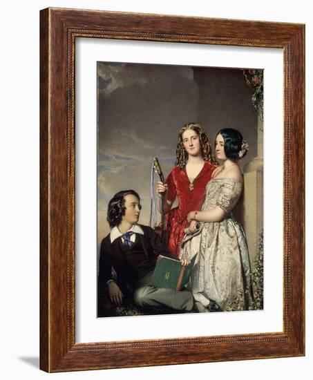 The Evening Hour, Exh. 1847-John Faed-Framed Giclee Print