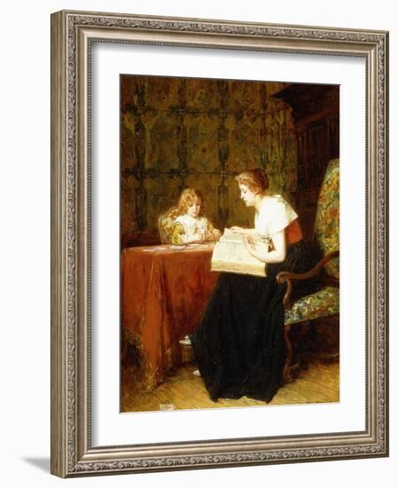 The Evening Hour-Antoine Emile Plassan-Framed Giclee Print