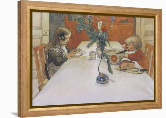 The Evening Meal-Carl Larsson-Framed Premier Image Canvas
