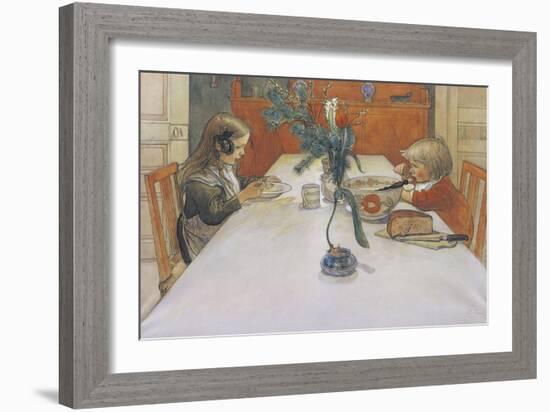 The Evening Meal-Carl Larsson-Framed Giclee Print