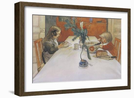 The Evening Meal-Carl Larsson-Framed Giclee Print