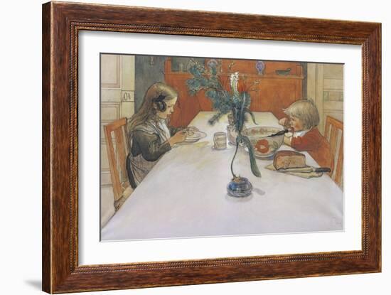 The Evening Meal-Carl Larsson-Framed Giclee Print