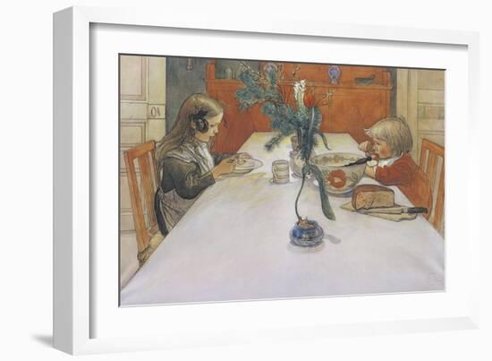 The Evening Meal-Carl Larsson-Framed Giclee Print