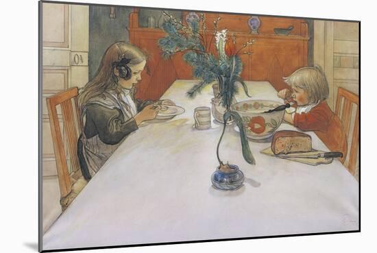 The Evening Meal-Carl Larsson-Mounted Giclee Print