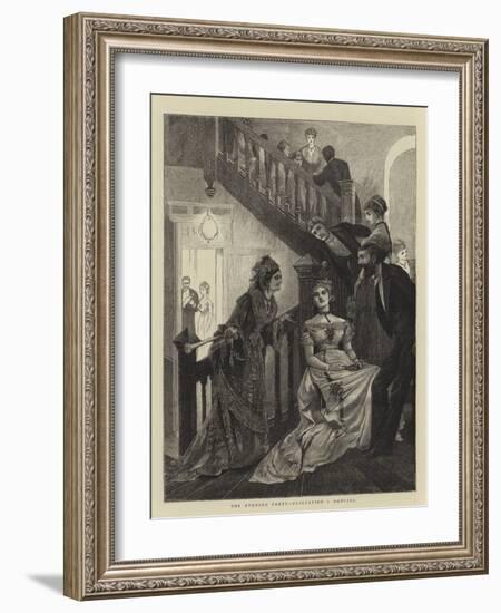 The Evening Party, Flirtation V Dancing-Arthur Hopkins-Framed Giclee Print