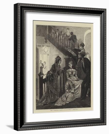 The Evening Party, Flirtation V Dancing-Arthur Hopkins-Framed Giclee Print