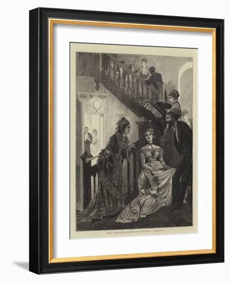 The Evening Party, Flirtation V Dancing-Arthur Hopkins-Framed Giclee Print