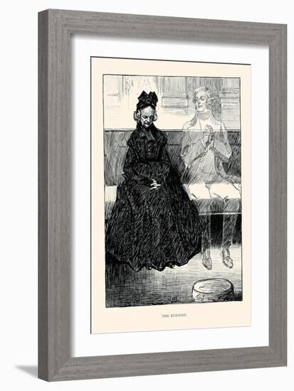 The Evening-Charles Dana Gibson-Framed Art Print