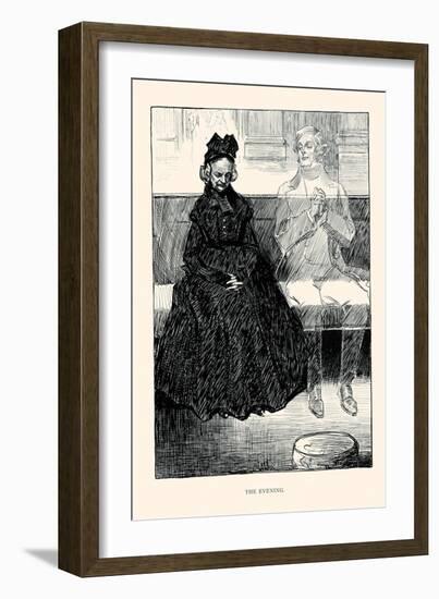 The Evening-Charles Dana Gibson-Framed Art Print