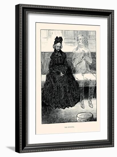 The Evening-Charles Dana Gibson-Framed Art Print