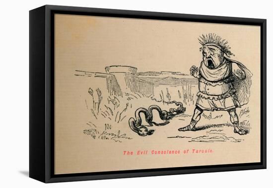 'The Evil Conscience of Tarquin', 1852-John Leech-Framed Premier Image Canvas