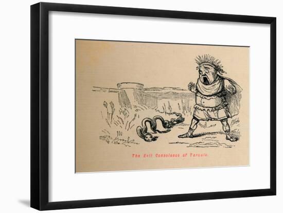 'The Evil Conscience of Tarquin', 1852-John Leech-Framed Giclee Print