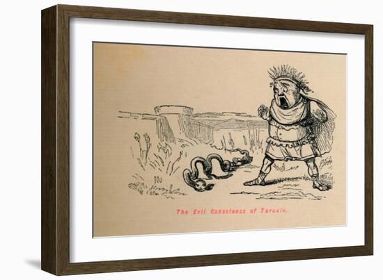 'The Evil Conscience of Tarquin', 1852-John Leech-Framed Giclee Print