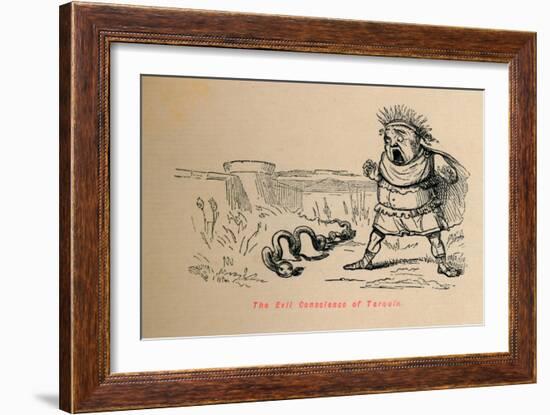 'The Evil Conscience of Tarquin', 1852-John Leech-Framed Giclee Print