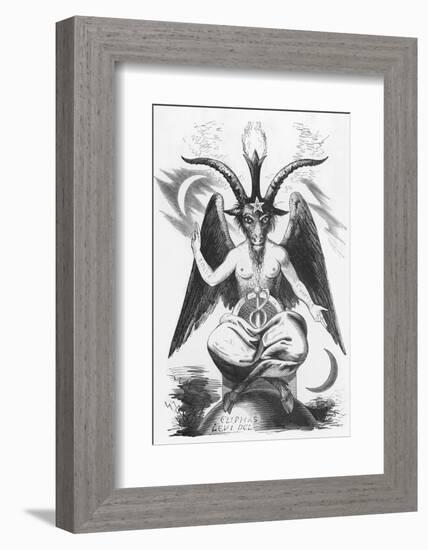 The Evil One Can Take Many Shapes But This is His True Shape-Eliphas Levi-Framed Photographic Print