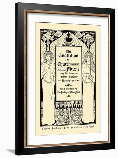The Evolution Of Church Music-Louis Rhead-Framed Art Print