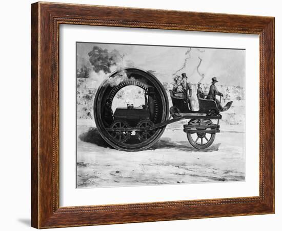 The Evolution of the Train-null-Framed Giclee Print