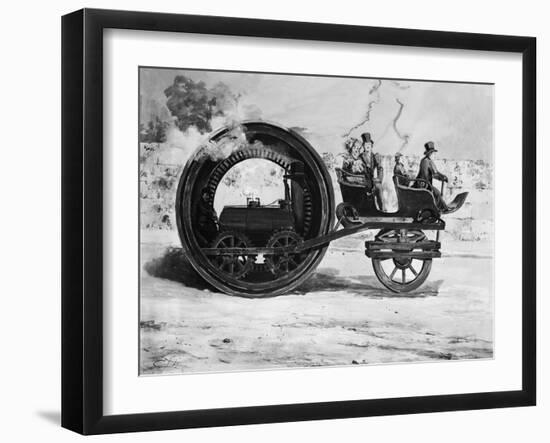 The Evolution of the Train-null-Framed Giclee Print