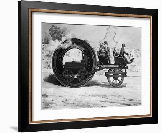 The Evolution of the Train-null-Framed Giclee Print