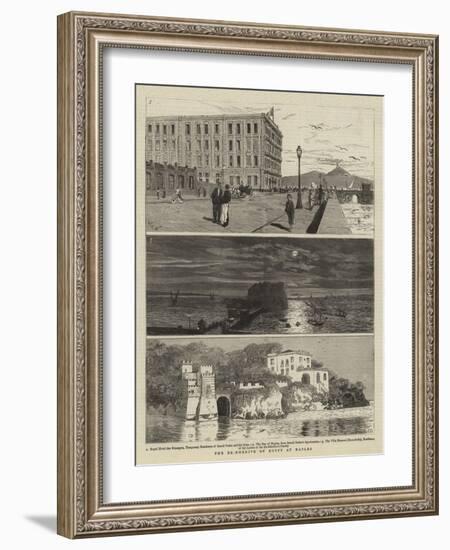 The Ex-Khedive of Egypt at Naples-William Lionel Wyllie-Framed Giclee Print