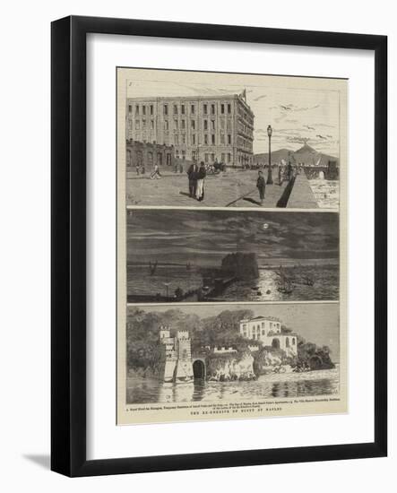 The Ex-Khedive of Egypt at Naples-William Lionel Wyllie-Framed Giclee Print