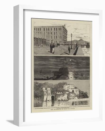 The Ex-Khedive of Egypt at Naples-William Lionel Wyllie-Framed Giclee Print