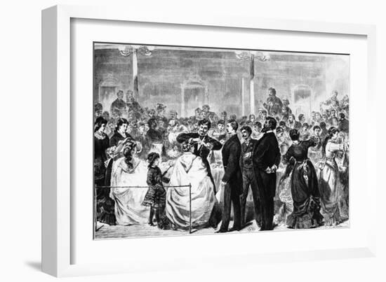 The Examination of Apprentices in the Tonhalle, Berlin, by a Committee of the Hairdressing…-German School-Framed Giclee Print