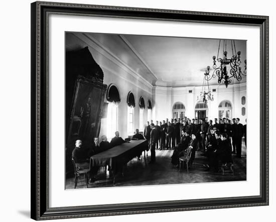 The Examining Board at the Alexander Lyceum-null-Framed Photographic Print